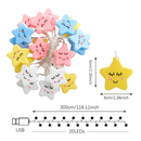 Cordão de Luz LED com Nuvens/Estrelas