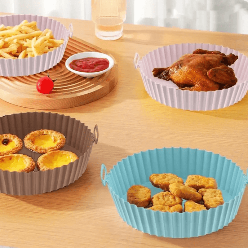 Forma de Silicone para Air Fryer e Forno Reutilizável