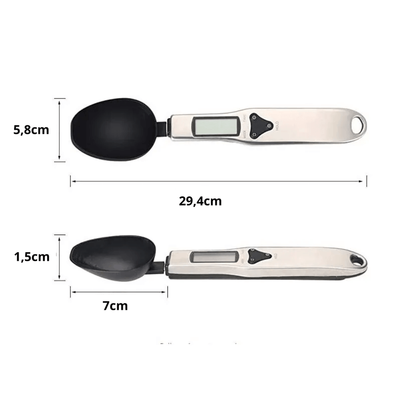 Colher Medidora Digital LCD - Balança de até 500g